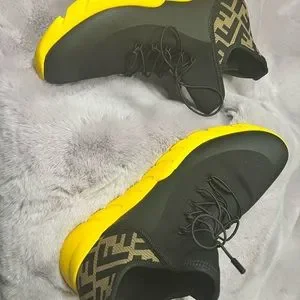Size 7 men’s Fendi shoe black and yellow in great condition. Fendi | Shoes | Size 7 Mens Fendi Shoe Black And Yellow In  main image 3